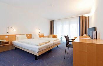 classic hotel room at Hotel Hirschen Wildhaus