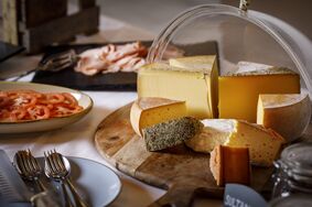 breakfast buffet at Hotel Hirschen Wildhaus